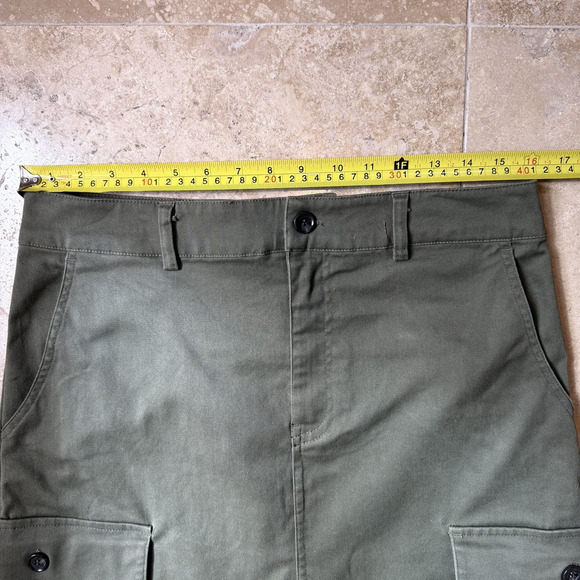 Jason Wu Utility Maxi Cargo Skirt Size M Front Slit Green Minimalist, Street - Picture 4 of 9